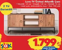 OFİS BAZAAR LUVA TV ÜNİTESİ ATLANTİK ÇAM OFİS BAZAAR LUVA TV ÜNİTESİ ATLANTİK ÇAM